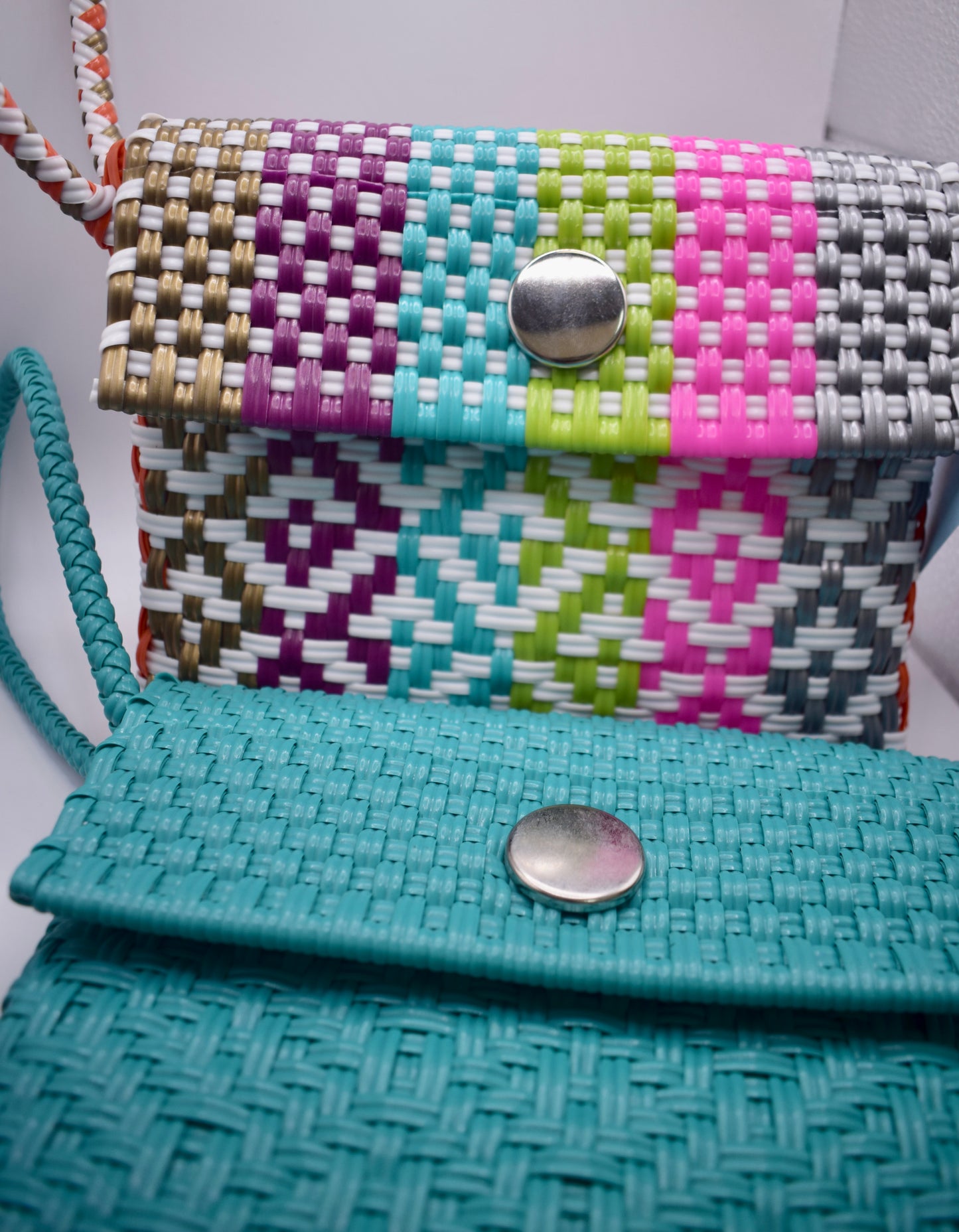 Artisan Recycled PVC Handwoven-Reena Wristlet