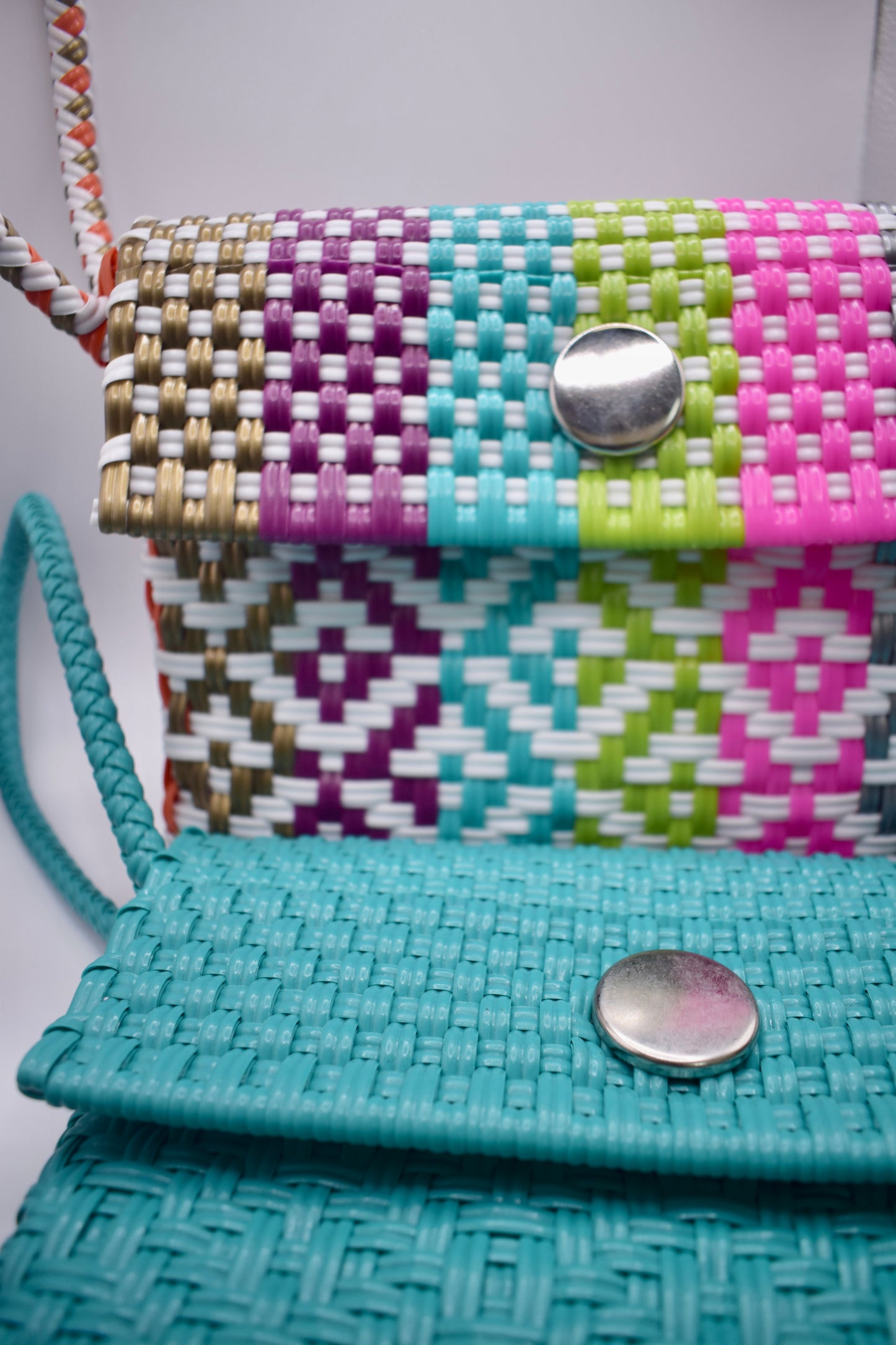 Artisan Recycled PVC Handwoven-Reena Wristlet
