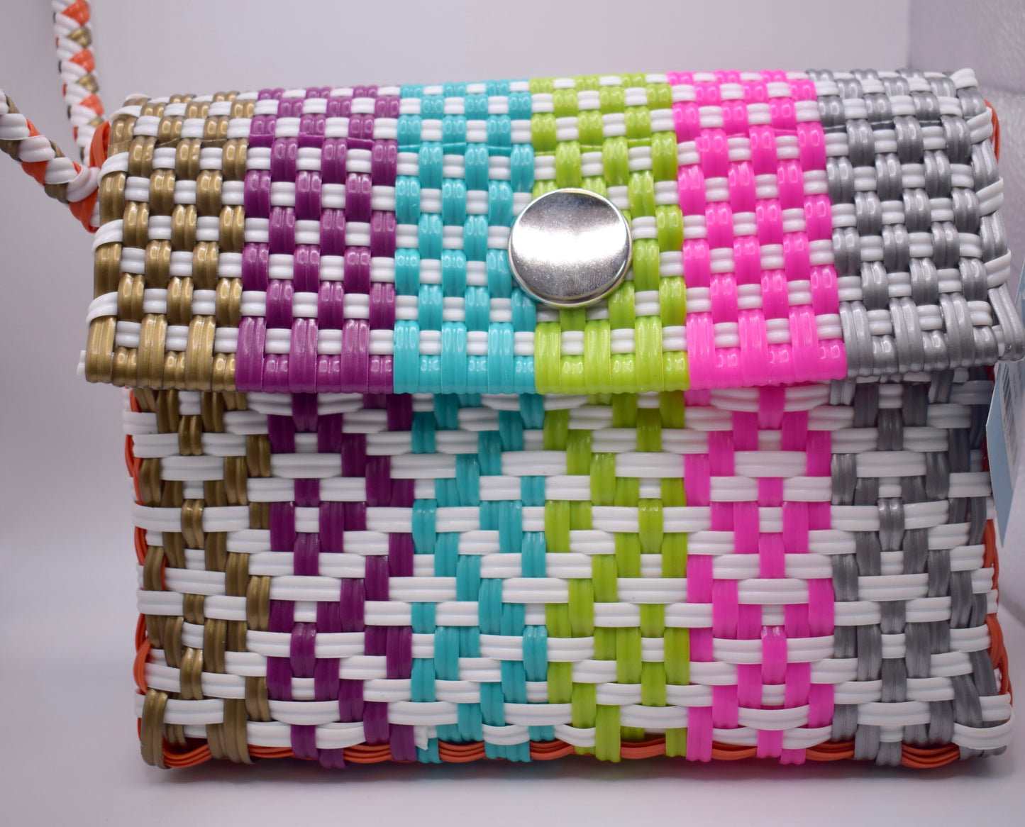 Artisan Recycled PVC Handwoven-Reena Wristlet