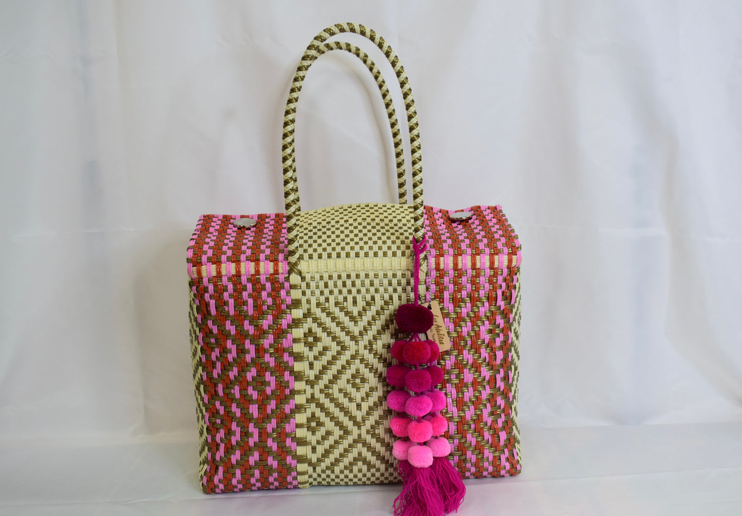 Artisan Bag Collection - Pink/Red/Cream