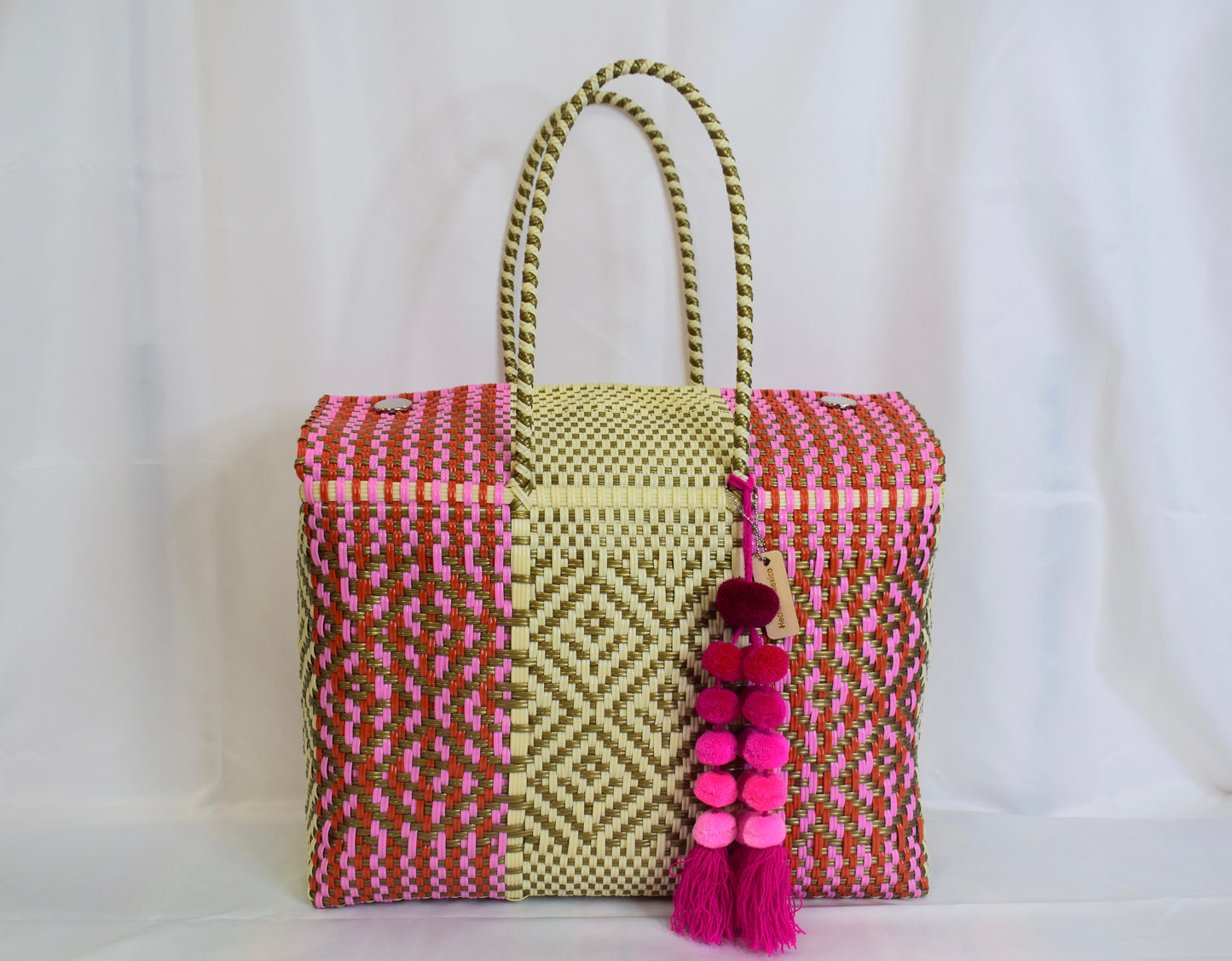 Artisan Bag Collection - Pink/Red/Cream