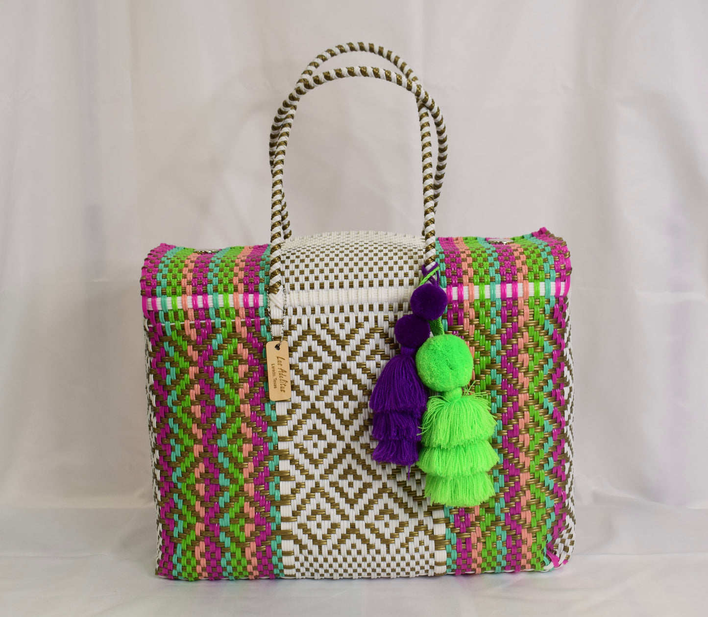 Artisan Bag Collection - White/Fuchsia/Green/Mint/Coral