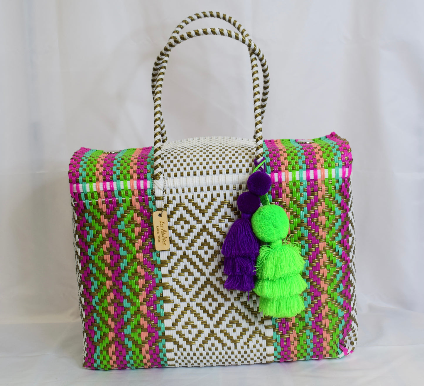Artisan Bag Collection - White/Fuchsia/Green/Mint/Coral