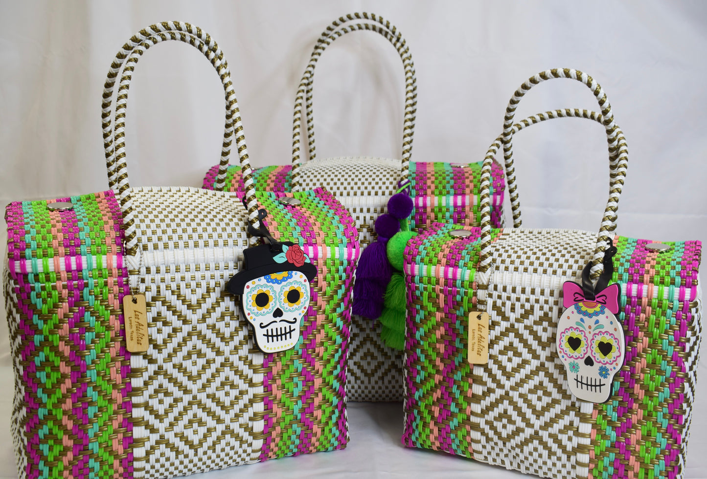 Artisan Bag Collection - White/Fuchsia/Green/Mint/Coral