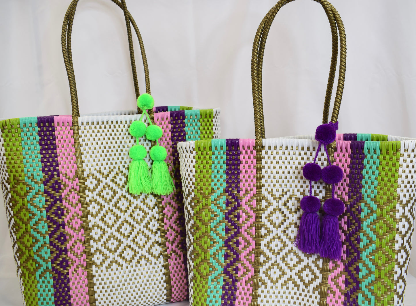 Artisan Bag Collection - White/Gold/Purple/Turquoise/Pink