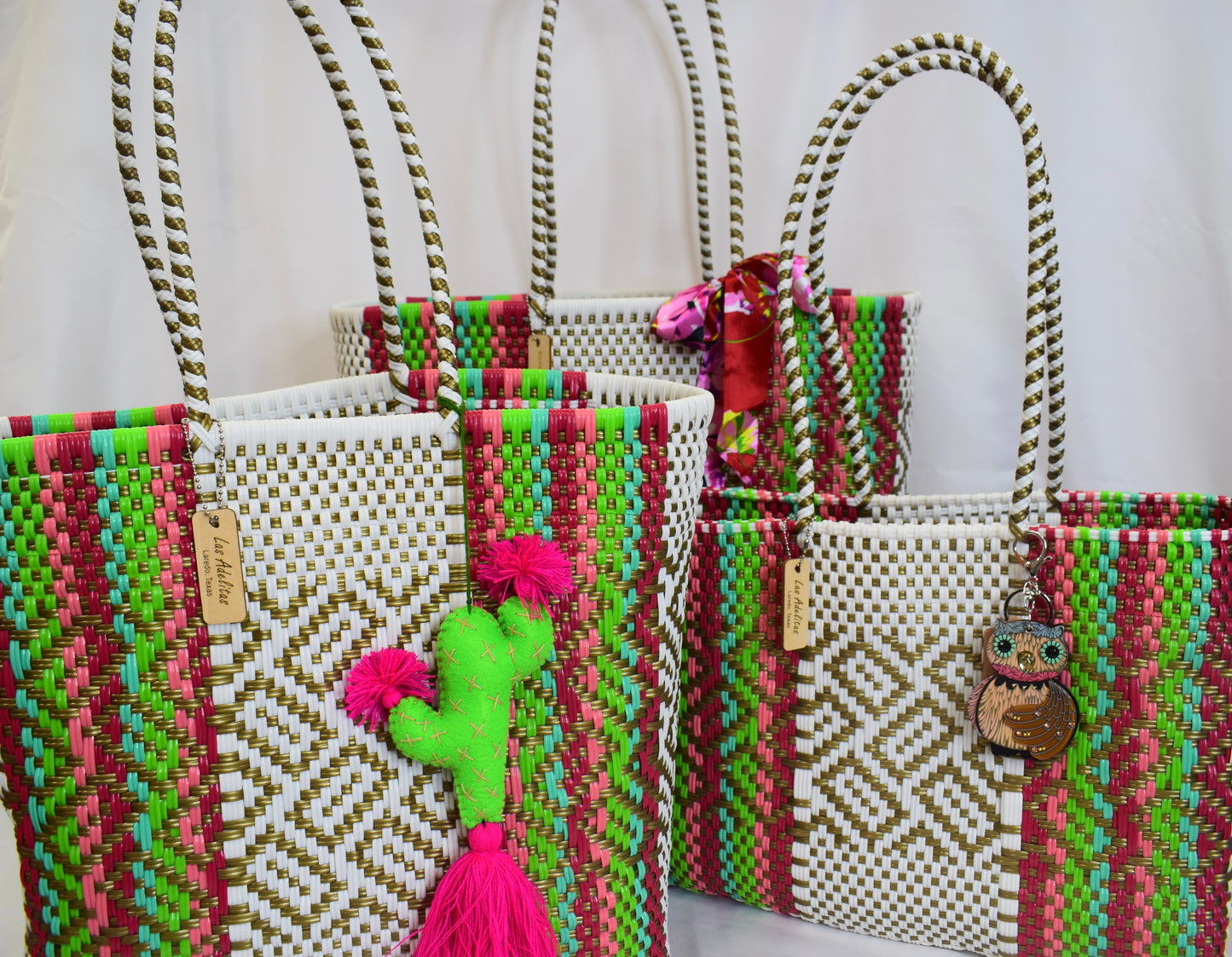 Artisan Bag Collection - White/Gold/Lime/Red/Pink