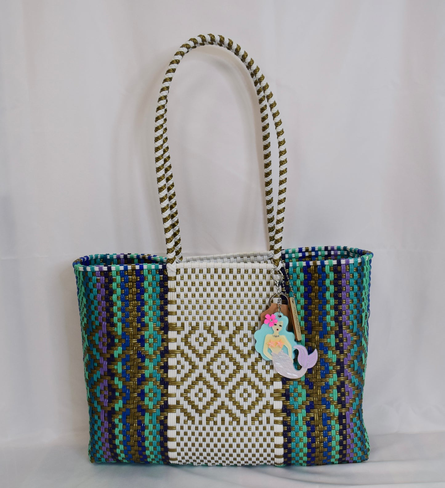 Artisan Bag Collection - Navy/White/Gold/Purple