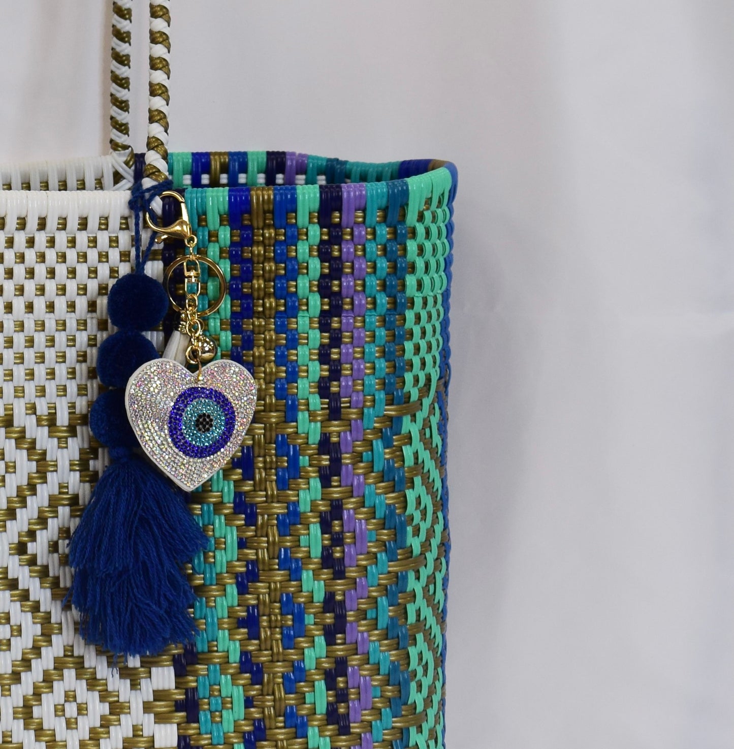 Artisan Bag Collection - Navy/White/Gold/Purple