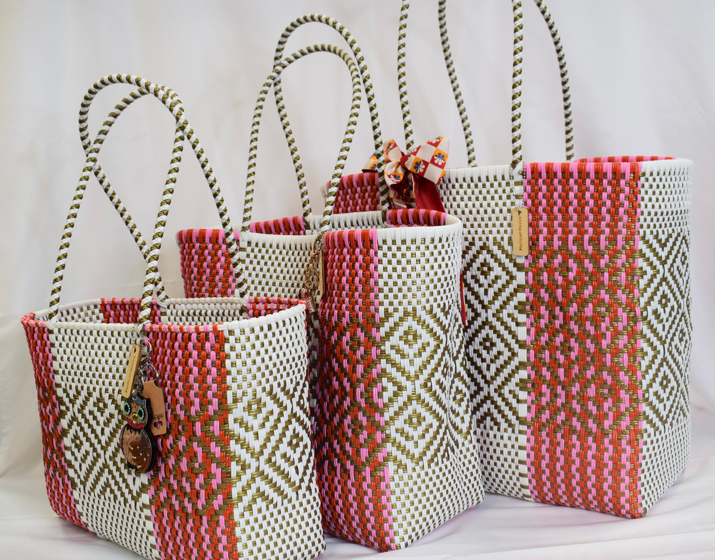 Artisan Bag Collection - Red/White/Pink/Gold