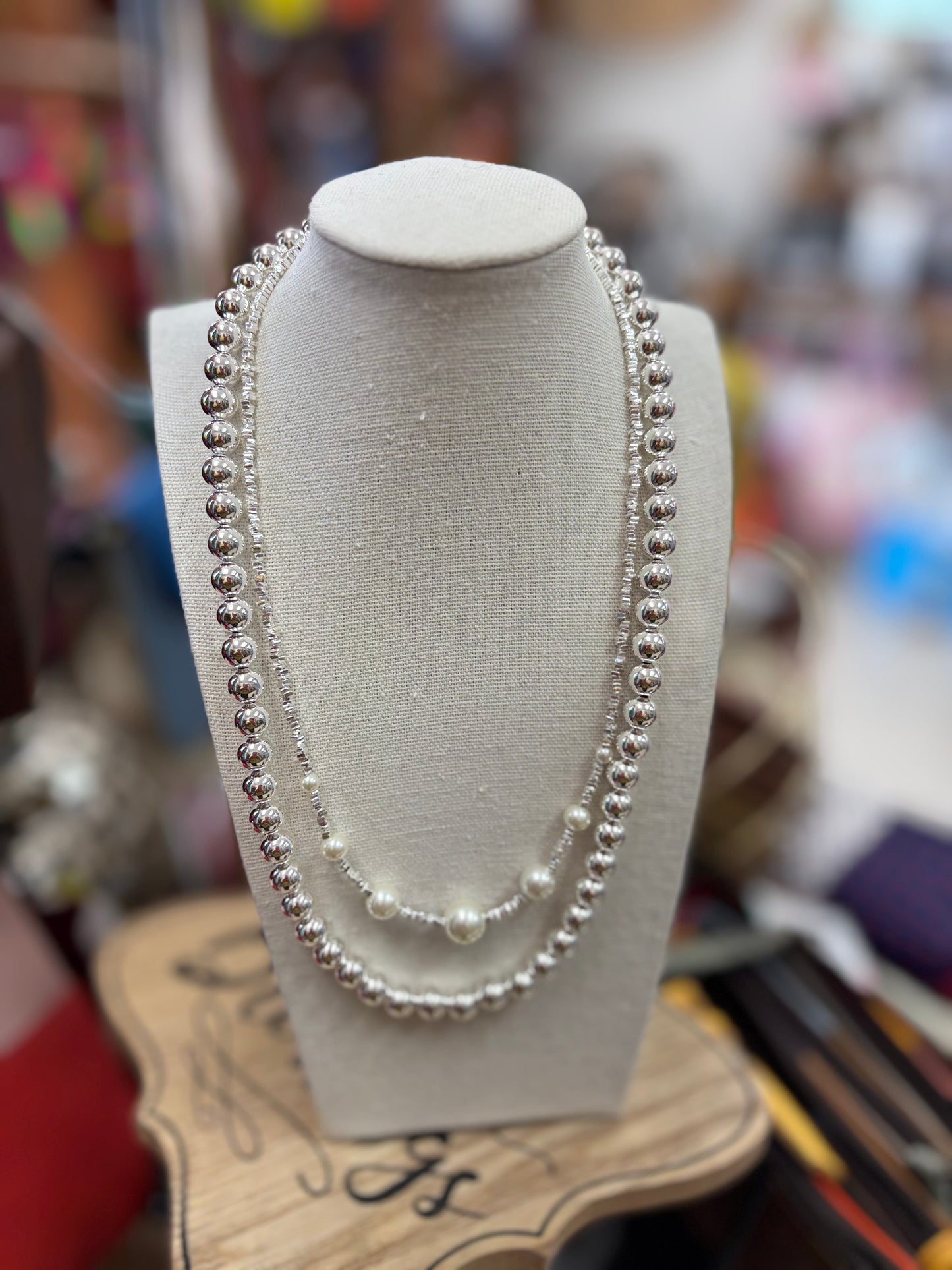 .925 Silver Bead Necklace
