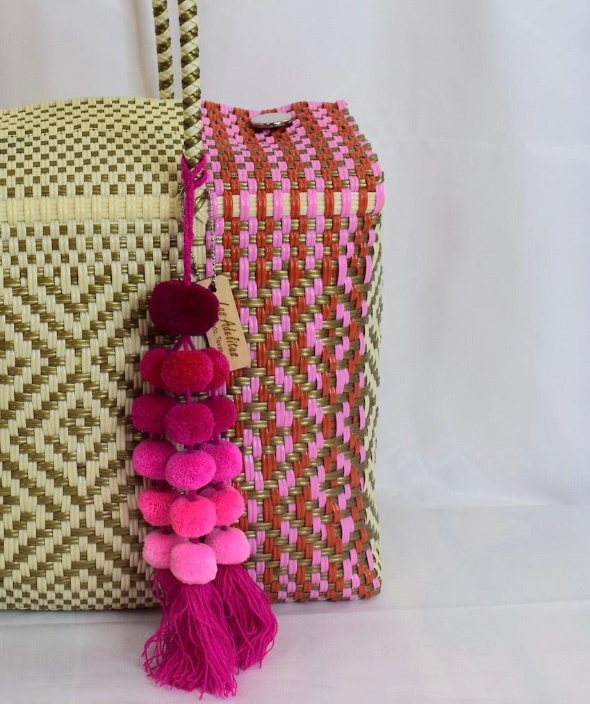 Artisan Bag Collection - Pink/Red/Cream