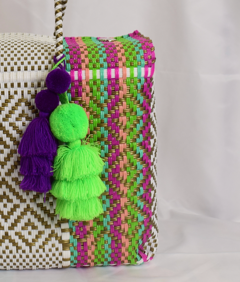 Artisan Bag Collection - White/Fuchsia/Green/Mint/Coral