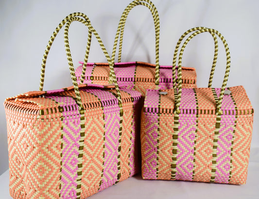 Artisan Bag Collection - Orange/Pink