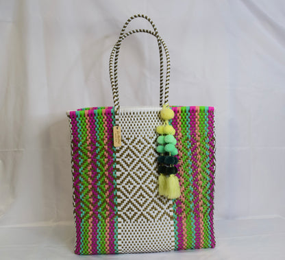 Artisan Bag Collection - White/Fuchsia/Green/Mint/Coral