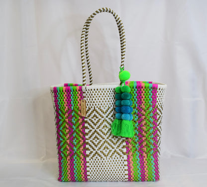 Artisan Bag Collection - White/Fuchsia/Green/Mint/Coral