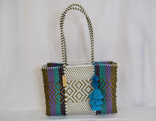 Artisan Bag Collection - Navy/White/Purple/Teal/Gold