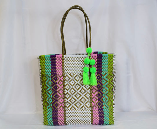 Artisan Bag Collection - White/Gold/Purple/Turquoise/Pink