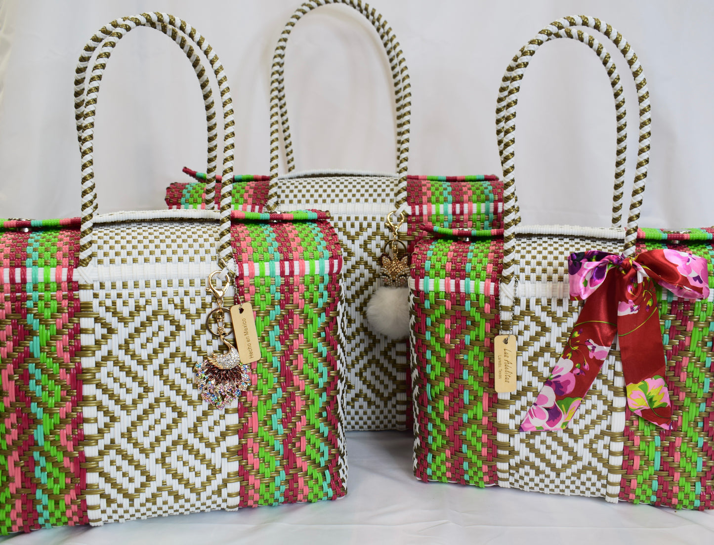 Artisan Bag Collection - Red/White/Coral/Teal/Lime/Gold