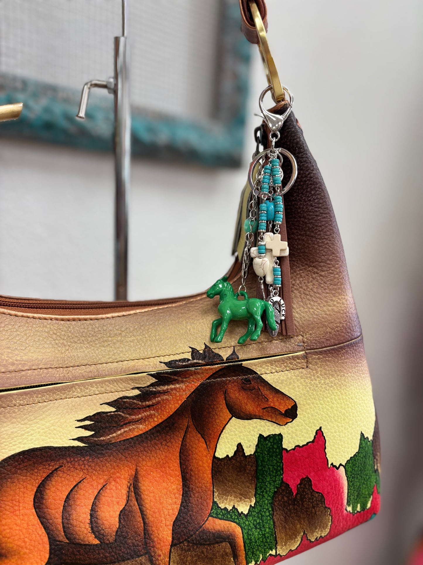 Giddy up and Go Horse Bag Charm/Key Ring