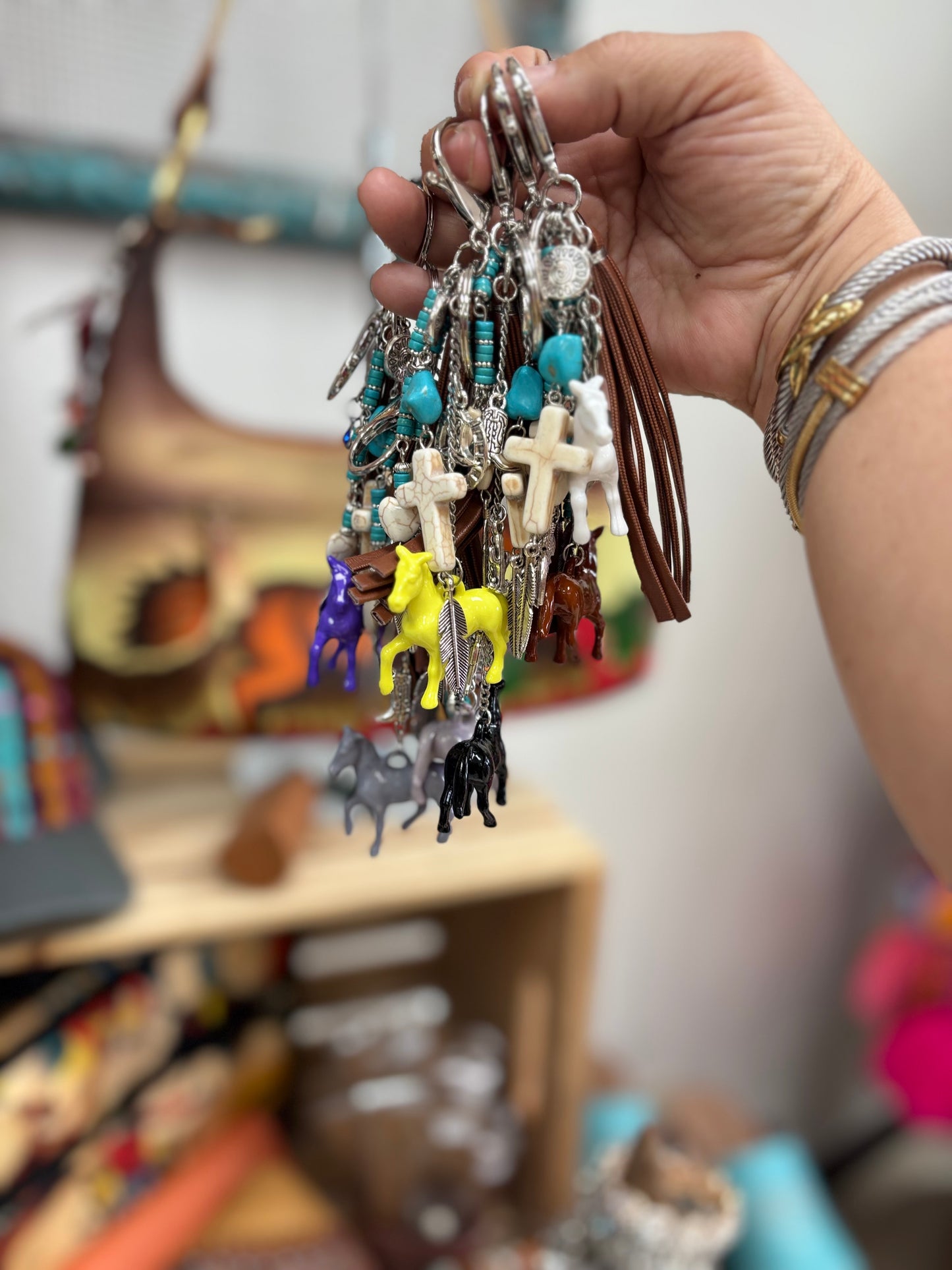 Giddy up and Go Horse Bag Charm/Key Ring